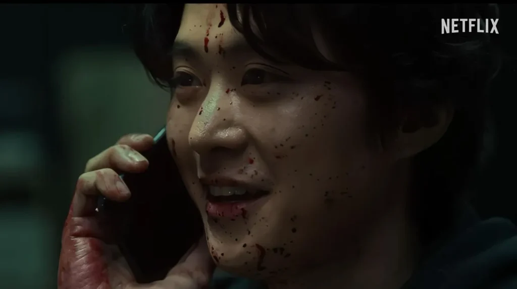 Choi Woo-shik covered in blood in Mercy for none Netflix series