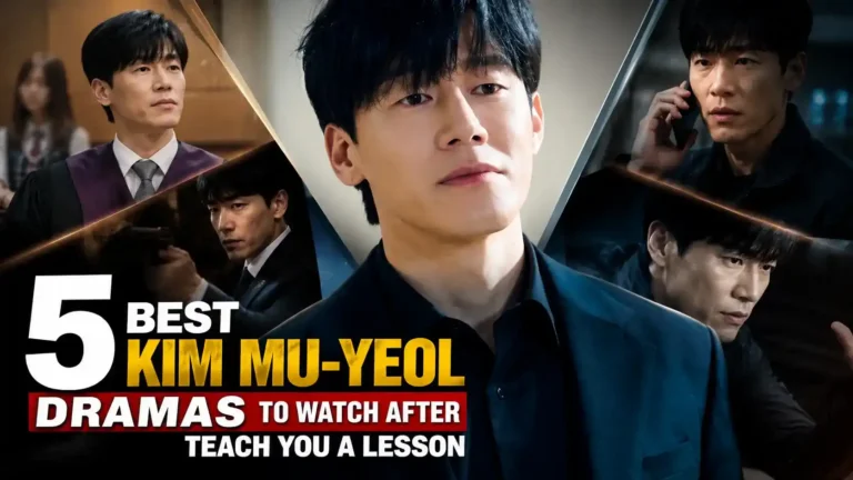 Kim Mu-yeol Dramas thumbnail featuring Kim Mu-yeol in Juvenile Justice, My Beautiful Bride, Bad Guys: Vile City, Grid, and Trolley after Teach You a Lesson