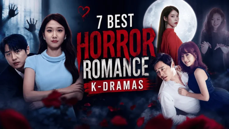 featuring the best horror romance Kdramas like spooky in love with ghostly scenes, romantic couples, and supernatural elements.